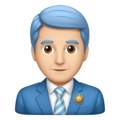 Javier Milei current president of Argentina sticker