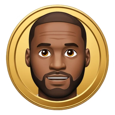 lebron james coin emoji sticker