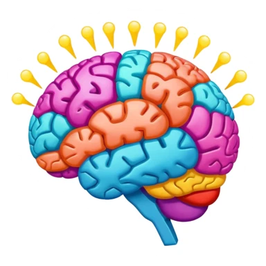 an idea going into a brain sticker