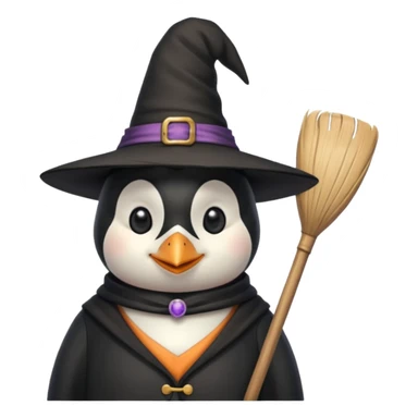 Penguen cadısı sticker