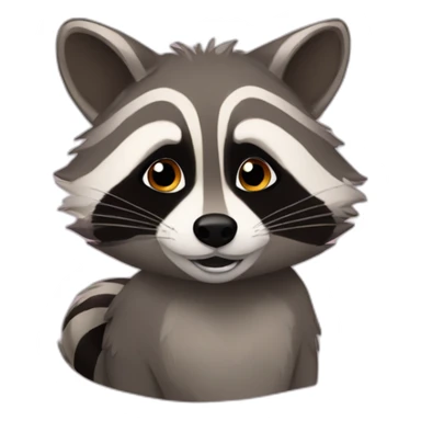 Raccoon love Jodel sticker