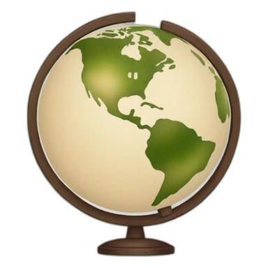 world globe sticker