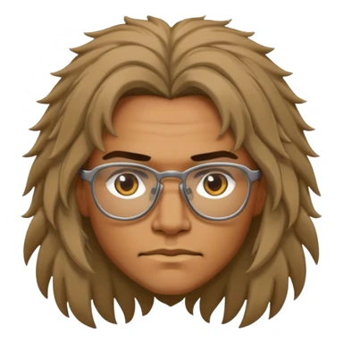 Glasses-Wearing wild Warrior sticker