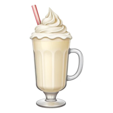 Milkshake with whipped cream sticker
