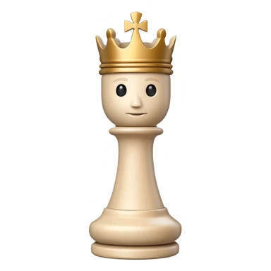 white king wooden chess pieces sticker
