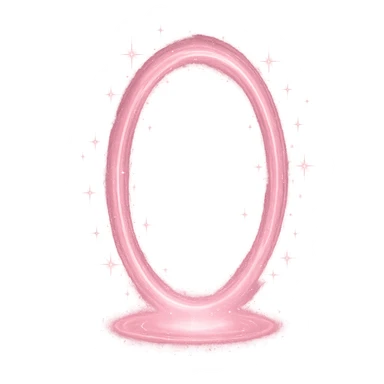 pink magical portal with sparkles sticker