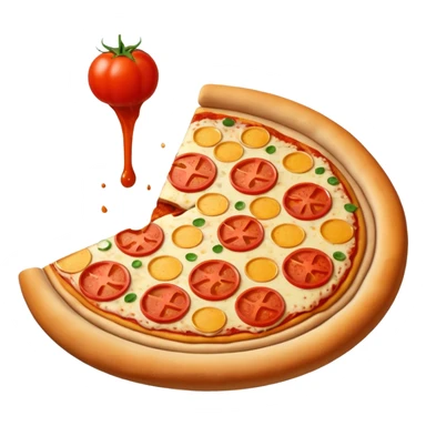 Pizza only tomato sauce  sticker