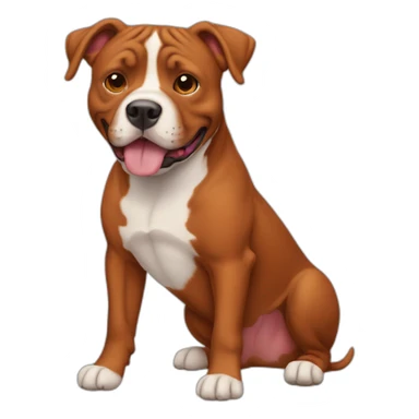 Clifford the big red pit bull sticker