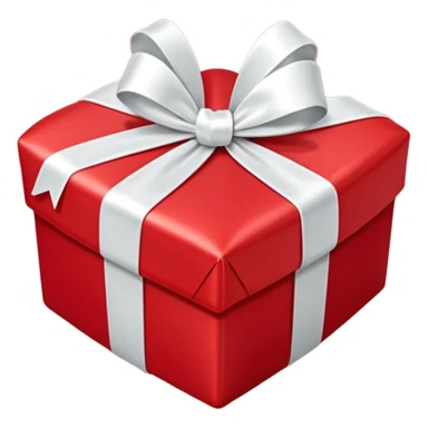 Christmas present heart sticker