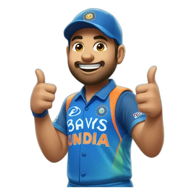 rohit sharma thumbsup sticker