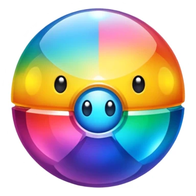 boule disco à facette et poulpe sticker