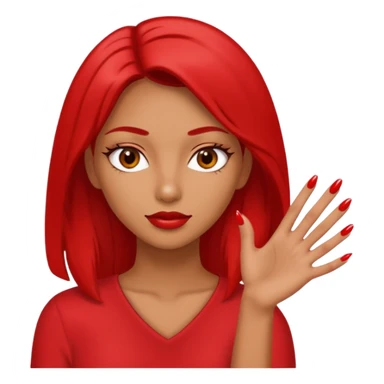 Girl with a attitude and long nails sticker