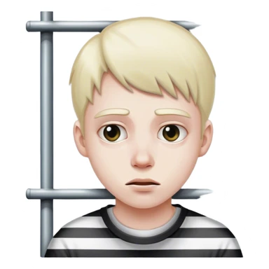 White teen in jail sticker