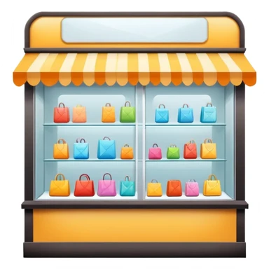 retail shop storefront with display window sticker