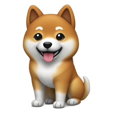 shiba inu as a product manager sticker