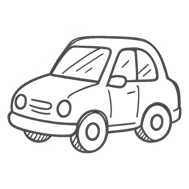 red and blue automobile icon sticker