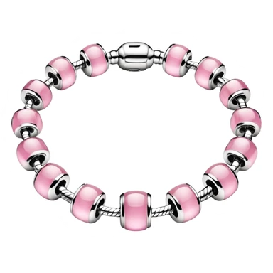 Pulsera pandora rosa sticker