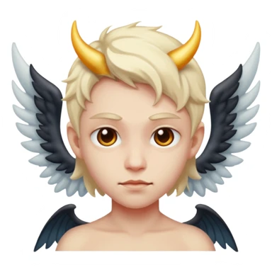 Meio anjo meio demonio sticker