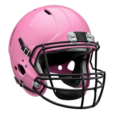 Pink football helmet sticker