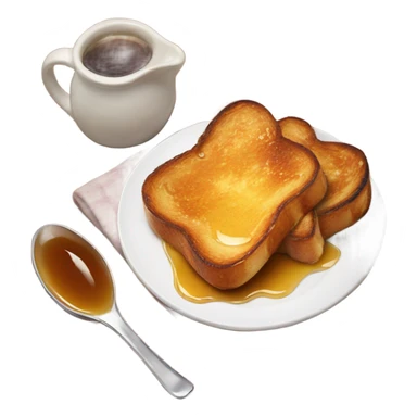 french toast with syrup sticker