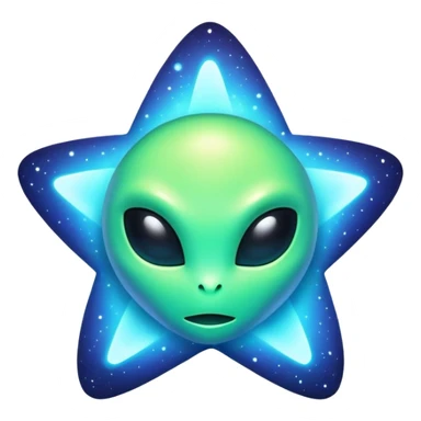 alien star sticker