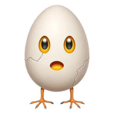 Huevo con piernas  sticker
