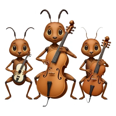 Musician Insects sticker