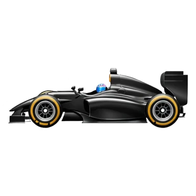 formula 1 black sticker