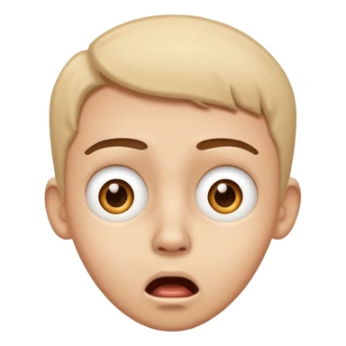 Shocked face sticker