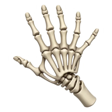 Skeleton hand  sticker