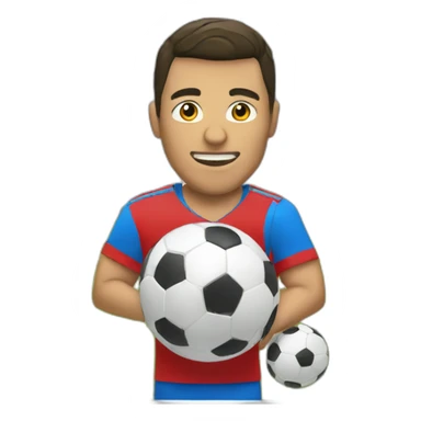 portero de futbol parando pelota sticker
