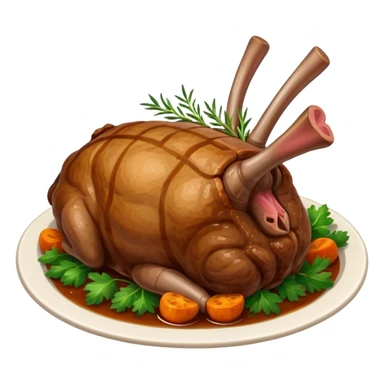 Leg of lamb roast sticker