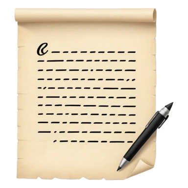 hand writing on a piece of paper sticker