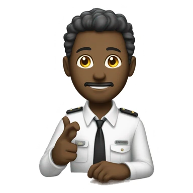 Um homem negro segurando uma placa escrito: Agora è kennyo! sticker