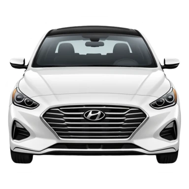 white 2020 hyundai sonata  sticker