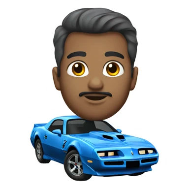 Blue trans am sticker