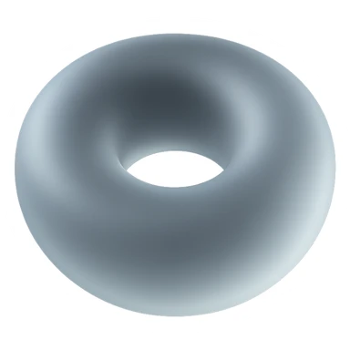 donut in matte glass style sticker