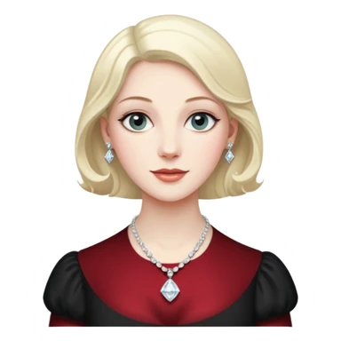 a young lady from the regency era called Frances, named the diamond of the season sticker