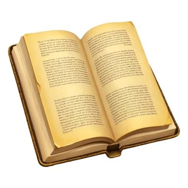 open old book low poly sticker