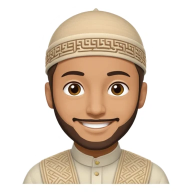 a muslim man sticker