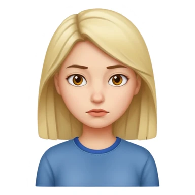 fake costumer loyalty, girl that doesn't care, she is like whatever sticker