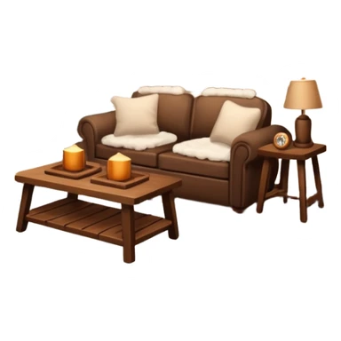 Brown winter aesthetic decor sticker