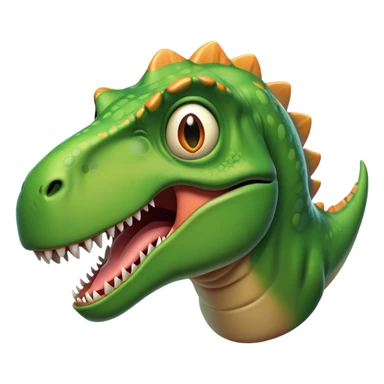 Cinematic Comical T-rex Portrait Emoji, Head tilted dramatically with an exaggeratedly shocked expression, featuring its iconic massive head, tiny comically expressive arms, and wide, playful eyes full of humorous disbelief, Simplified yet hilariously expressive features, highly detailed, glowing with a slightly sassy prehistoric glow, high shine, dramatic yet playful, stylized with an air of cheeky dinosaur mischief, soft glowing outline, capturing the essence of a meme-worthy T-rex that looks ready to side-eye its way into viral fame! sticker
