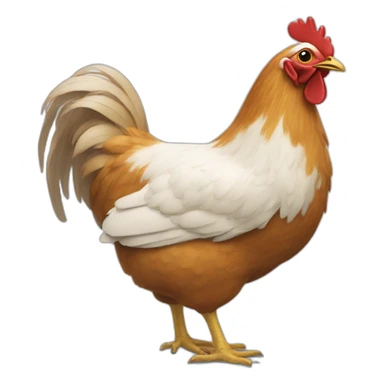 Poule qui fait caca sticker