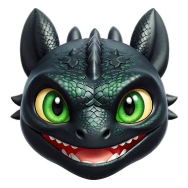 Toothless face only from how to train your Dragon accurate  sticker