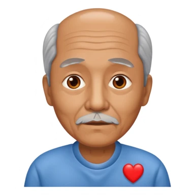puedes crear una imagen de un abuelo de 63 años con una enfermedad cardiovascular?? sticker