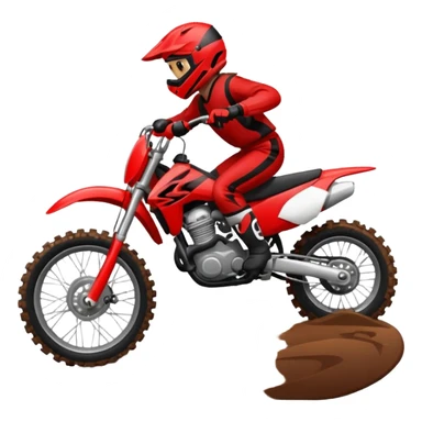 Motocross чёрный с красным sticker