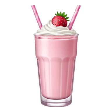 Milkshake çilekli sticker