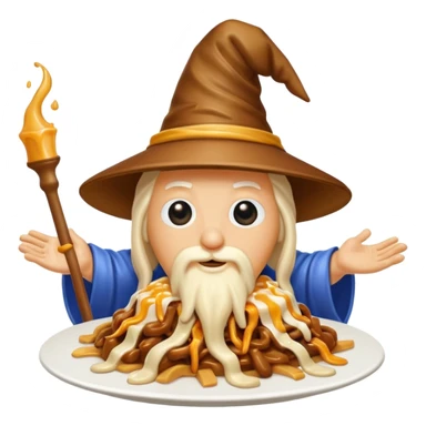 Poutine wizard sticker