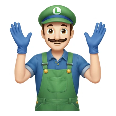 Luigi from Mario Bros sticker